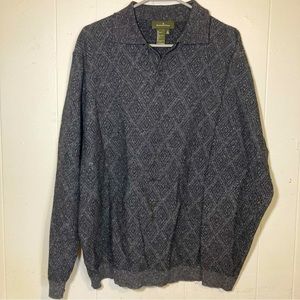 VINTAGE Ermenegildo Zegna Lana-Wool Blend Sweater Men’s Size L 52 Double Knit